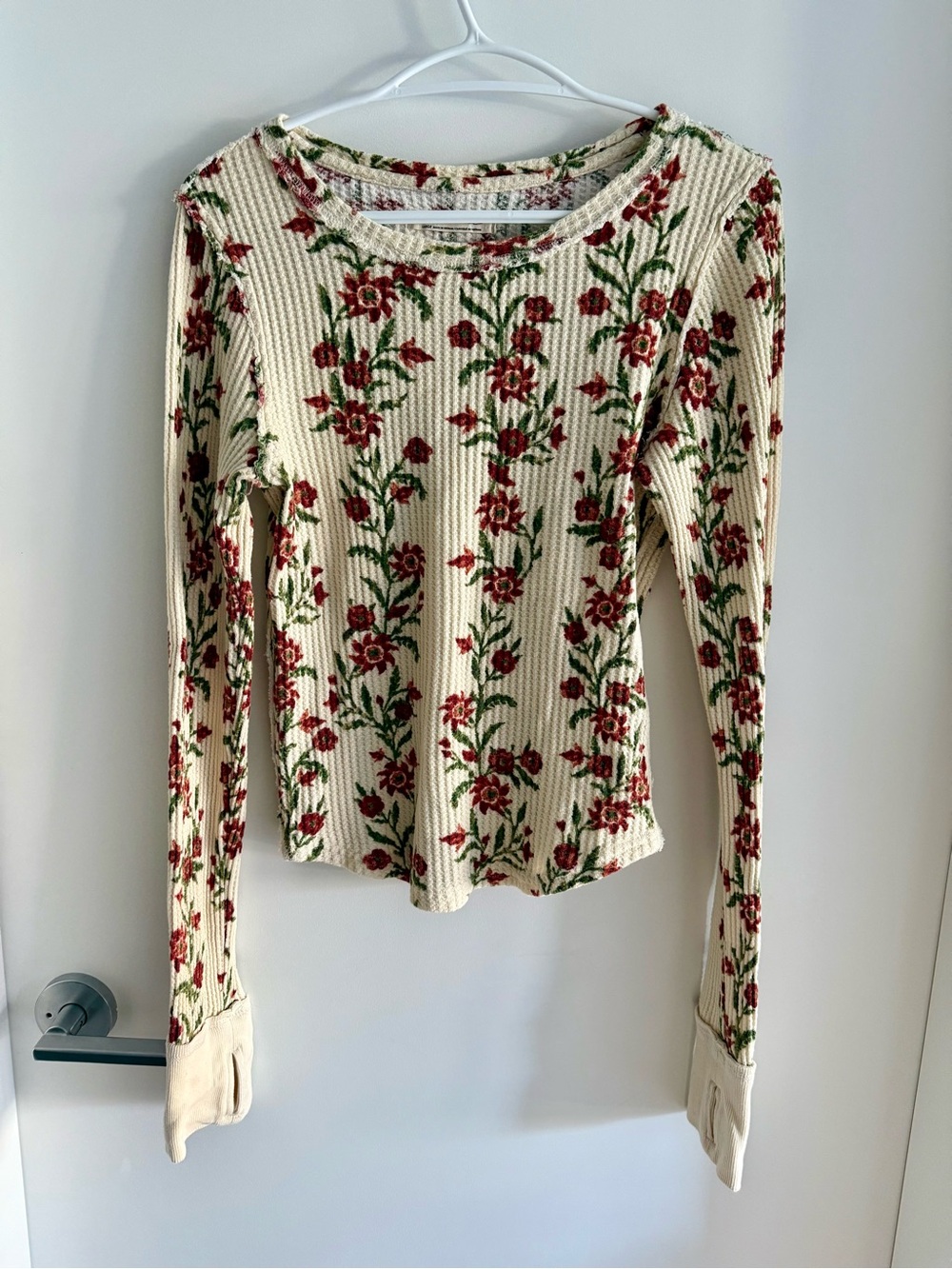 We The Free Pretty Little Thermal In Sand Combo Folk FREE PEOPLE
